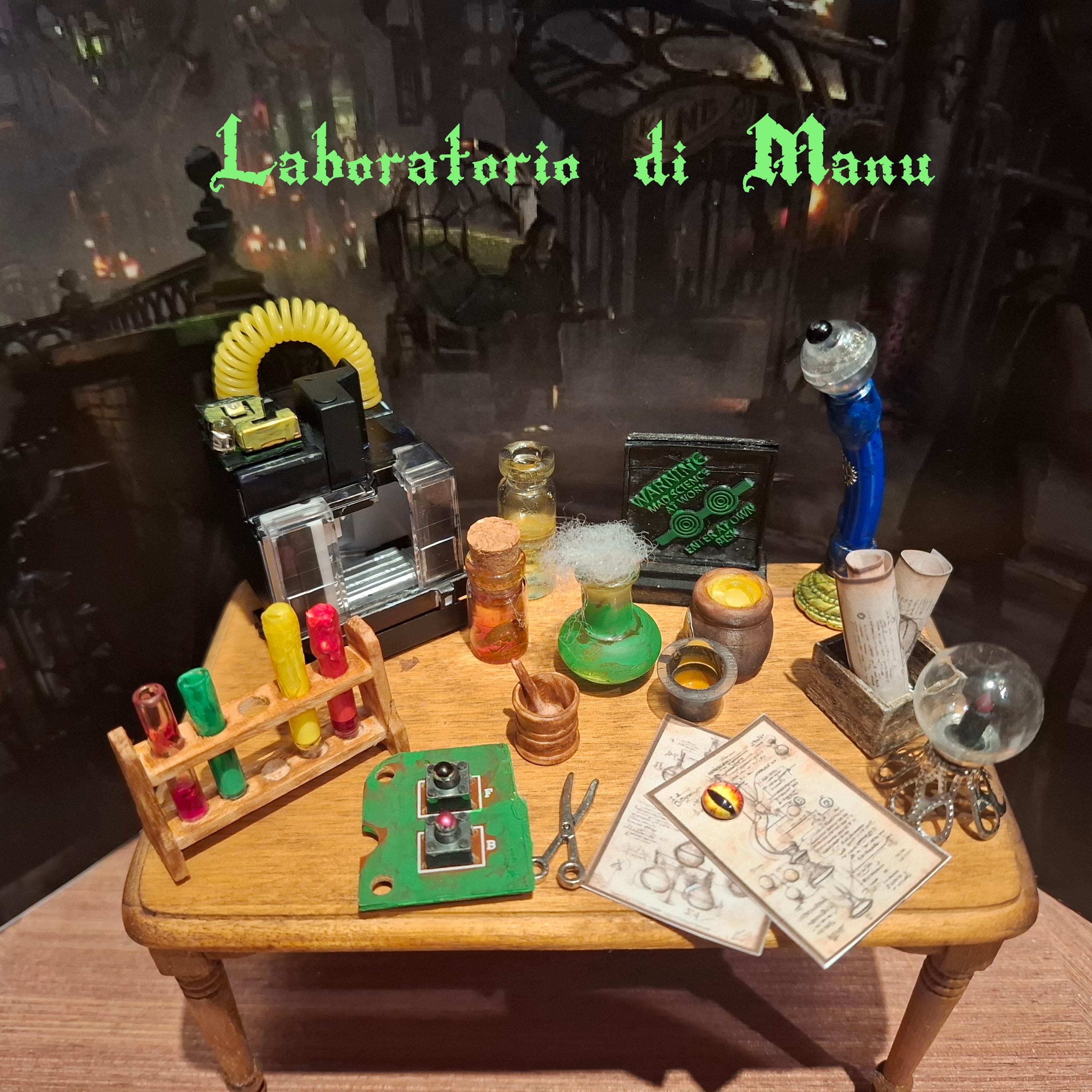 Dollhouse Miniature Mad Scientist Laboratory, 1:12 Scale - Etsy, image size:3000x3000