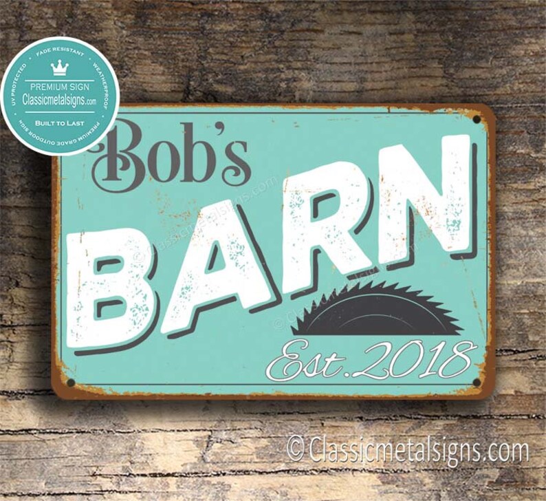 Custom BARN SIGN Customizable Barn Signs Vintage style Barn Etsy