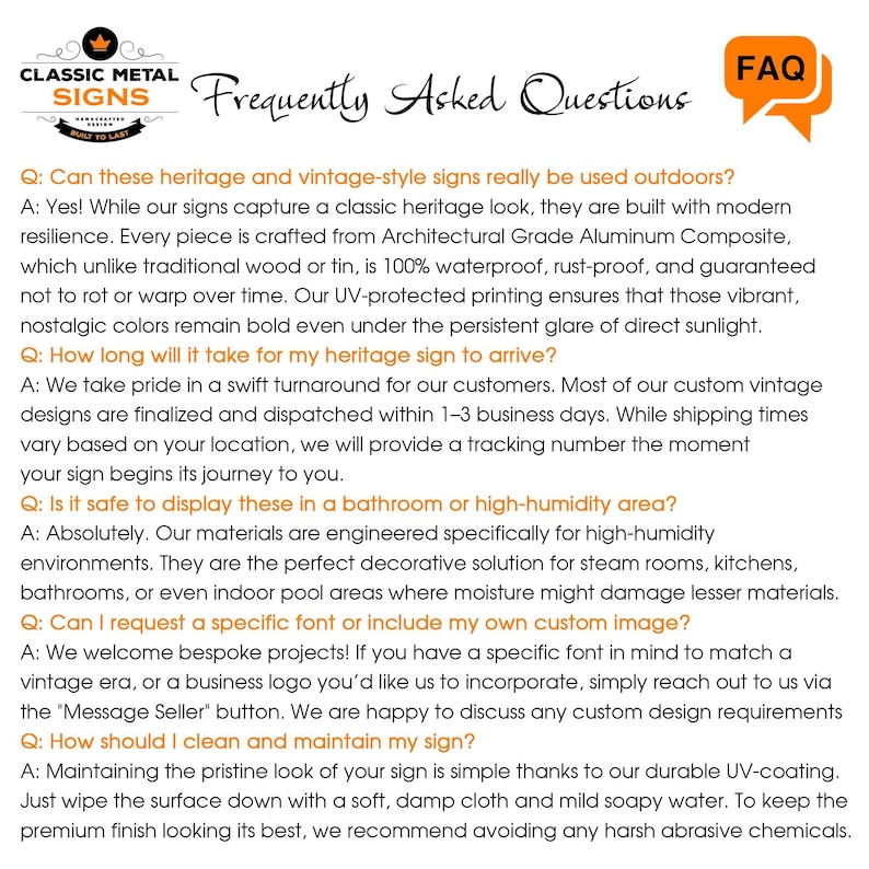 a letter written in orange and black on a white background