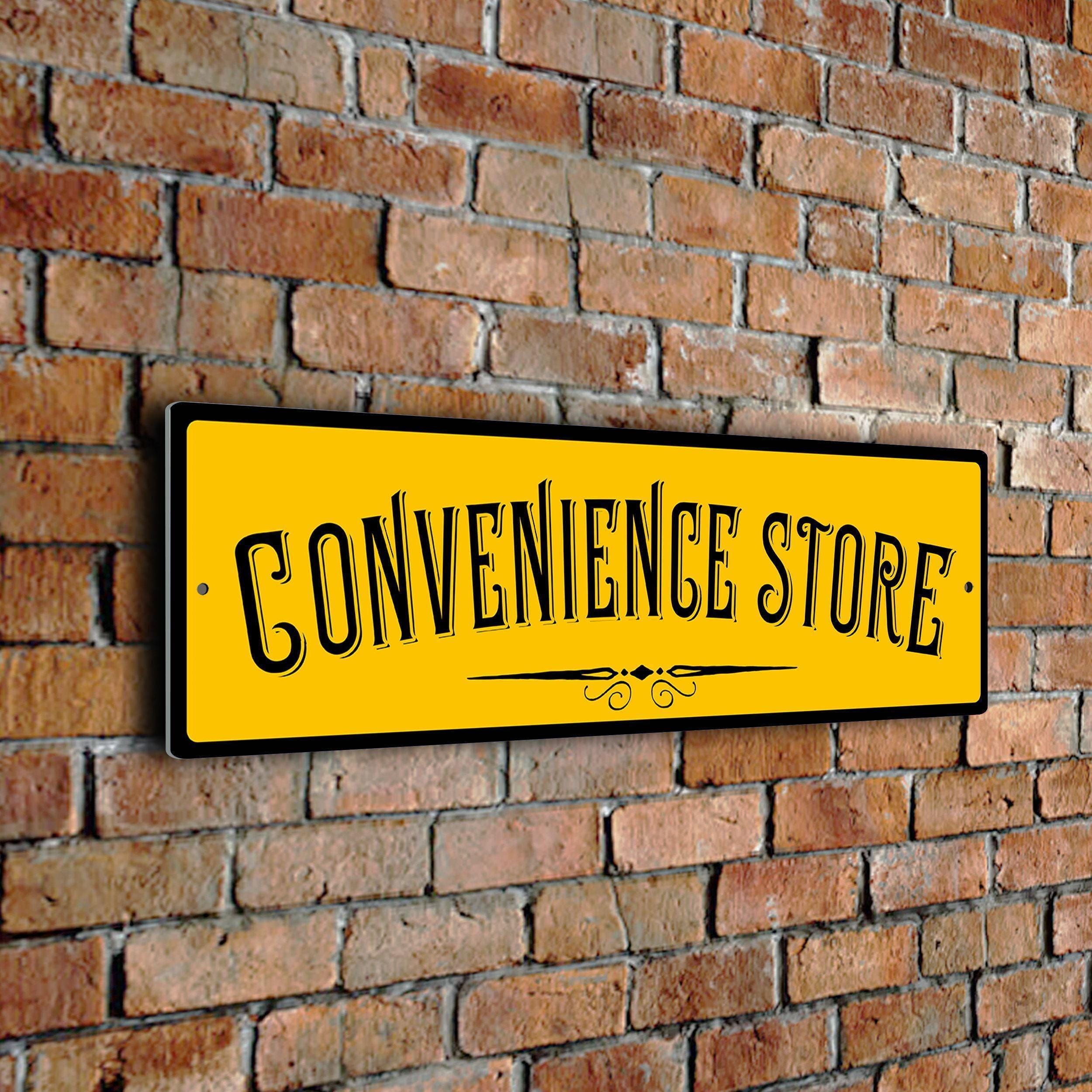 NICE INN レトロサイン 約60cm x 60cm Convenience Store Sign: Vintage Style Decor for Shops and
