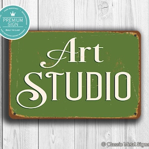 ART STUDIO SIGN, Artist Studio Sign, Rustic Style Art Studio Sign, Artist Gifts, Artist Door Sign