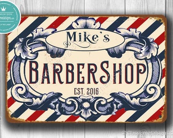 Custom BARBERSHOP SIGN, Barbershop Sign, Vintage style Barbershop Sign,Barber Signs, personalized barbershop sign, Customizable Barbers Sign
