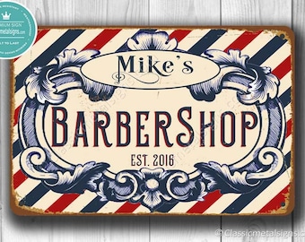 Custom BARBERSHOP SIGN, Barbershop Sign, Vintage style Barbershop Sign,Barber Signs, personalized barbershop sign, Customizable Barbers Sign