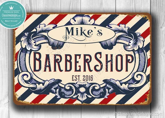 Custom Barbershop Price Sign Barbershop Barber Price List 