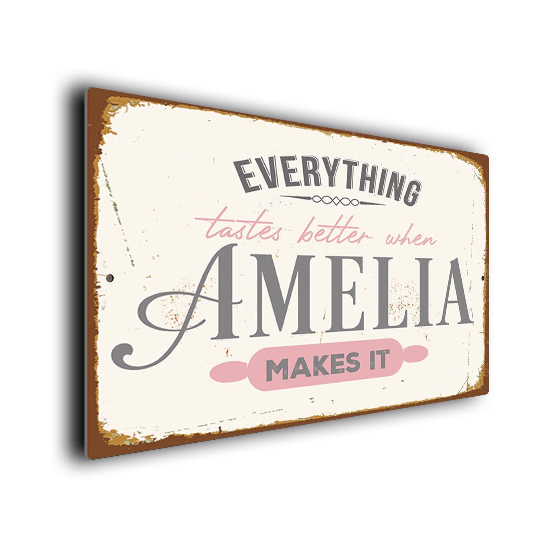 Kitchen Signs Reco Personalized Retro Kitchen Sign: Custom Chef Name, Vintage Style - Etsy