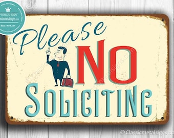 NO SOLICITING SIGN, No Soliciting Signs, Vintage style No Soliciting Sign, Please No Soliciting Sign, No Solicitation, No Solicitors Signs