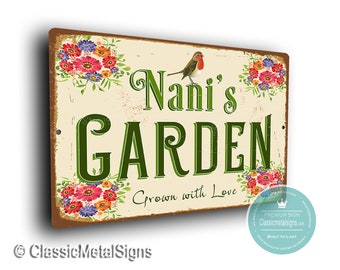 GIFT FOR NANI, Nani’s Garden Sign, Mothers Day, Outdoor Signs, Nani’s Garden , Nani Gift, Gift for Nani, Nani's Garden