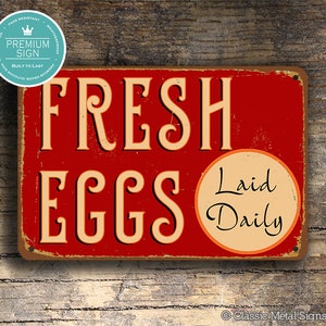 FRESH EGGS Laid Daily SIGN, Fresh Eggs Signs, Vintage style Fresh Eggs Sign, Fresh Eggs, Signs For Chicken Coop, Sign, Fresh Eggs Laid Daily
