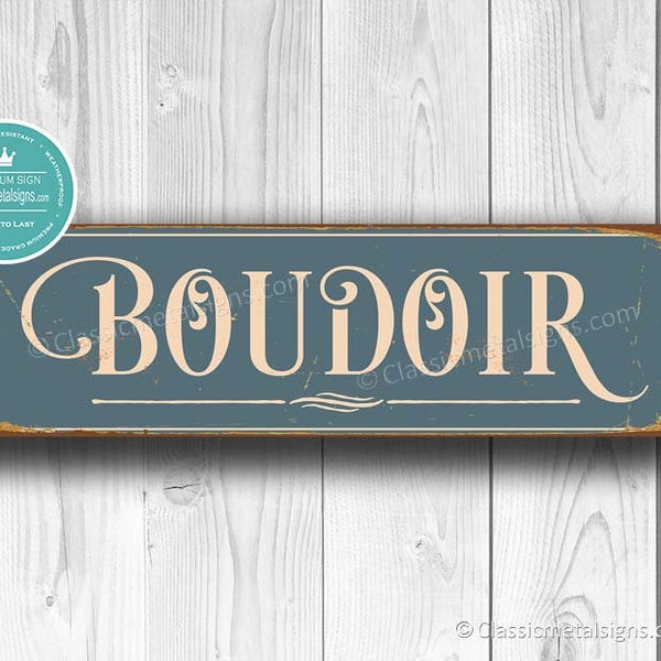 BOUDOIR SIGN, Boudoir Signs, Vintage style Boudoir Sign, Boudoir Decor, Boudoir Wall Decor, Bath Signs, Boudoir Door Sign, Boudoir, Bathroom