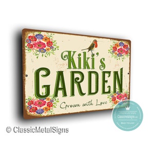 GIFT FOR KIKI, Kiki’s Garden Sign, Mothers Day, Outdoor Signs, Kiki’s Garden , Kiki Gift, Gift for Kiki, Kiki&#39;s Garden