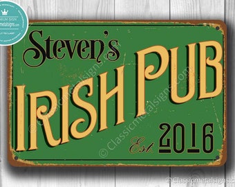 Custom IRISH PUB SIGN, Irish Pub Signs, Vintage style Irish Pub Sign,Personalized Irish Pub Sign, Irish Pub Decor, Irish Pub, Irish Bar Sign