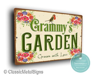 GIFT FOR GRAMMY, Grammy’s Garden Sign, Mothers Day, Outdoor Signs, Grammy’s Garden , Grammy Gift, Gift for Grammy, Grammy's Garden