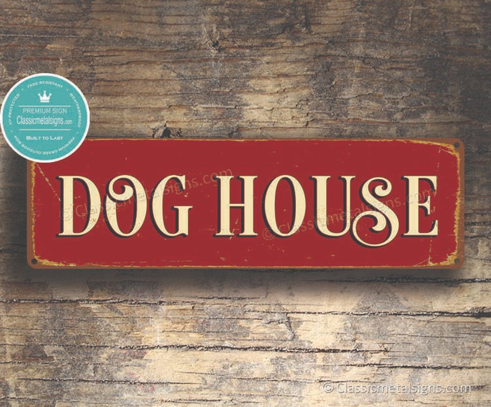 DOG HOUSE SIGN Dog House Signs Vintage Style Dog House Sign Etsy