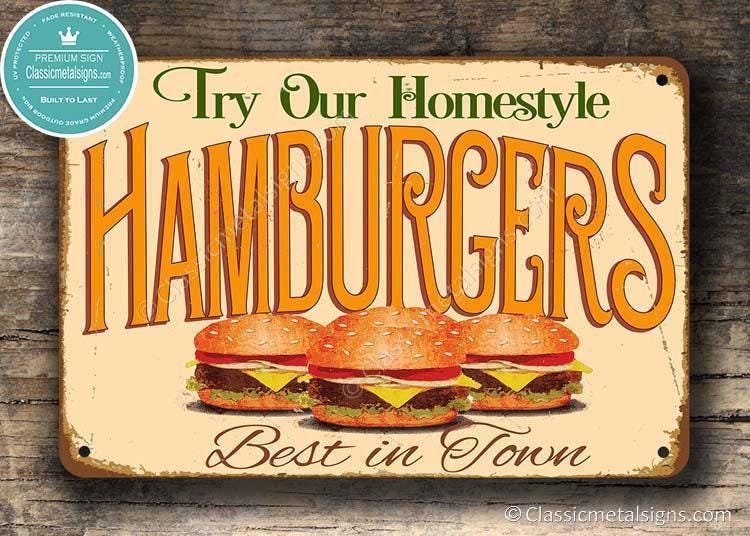 Targa In Metallo Per Ristorante Hot Dog - Cartello Decorativo Da Parete Vintage - 4
