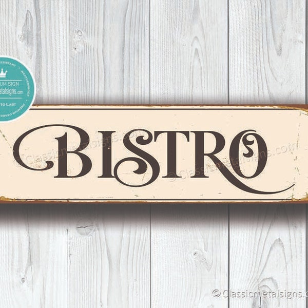 PANNEAU DE BISTRO, enseignes de bistrot, enseigne de bistrot, enseignes de bistrot personnalisées, décoration de cuisine, décoration de restaurant, tenture murale de bistrot, enseigne de bistrot de style vintage