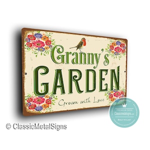 Granny's Garden Sign: Rustic Outdoor Decor (Multiple Sizes)