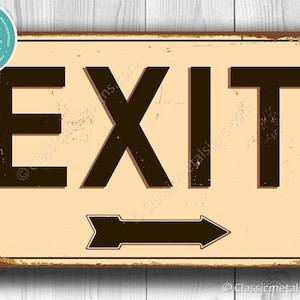 EXIT SIGN, Exit Signs, Vintage style Exit Sign, door Exit Sign, Wedding Exit, Wedding Exit sign, Custom Outdoor Sign, EXIT