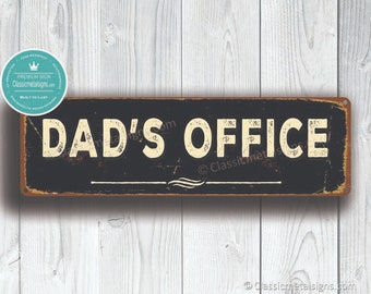 DADS OFFICE SIGN, Dads Office Signs, Office Signs, Custom Door Signs, Home Office Decor, Office decor, Dads Office Door Plaque, Office Signs