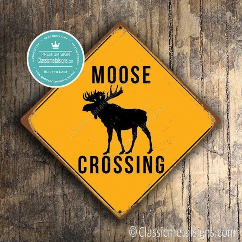 Moose Sign - Etsy