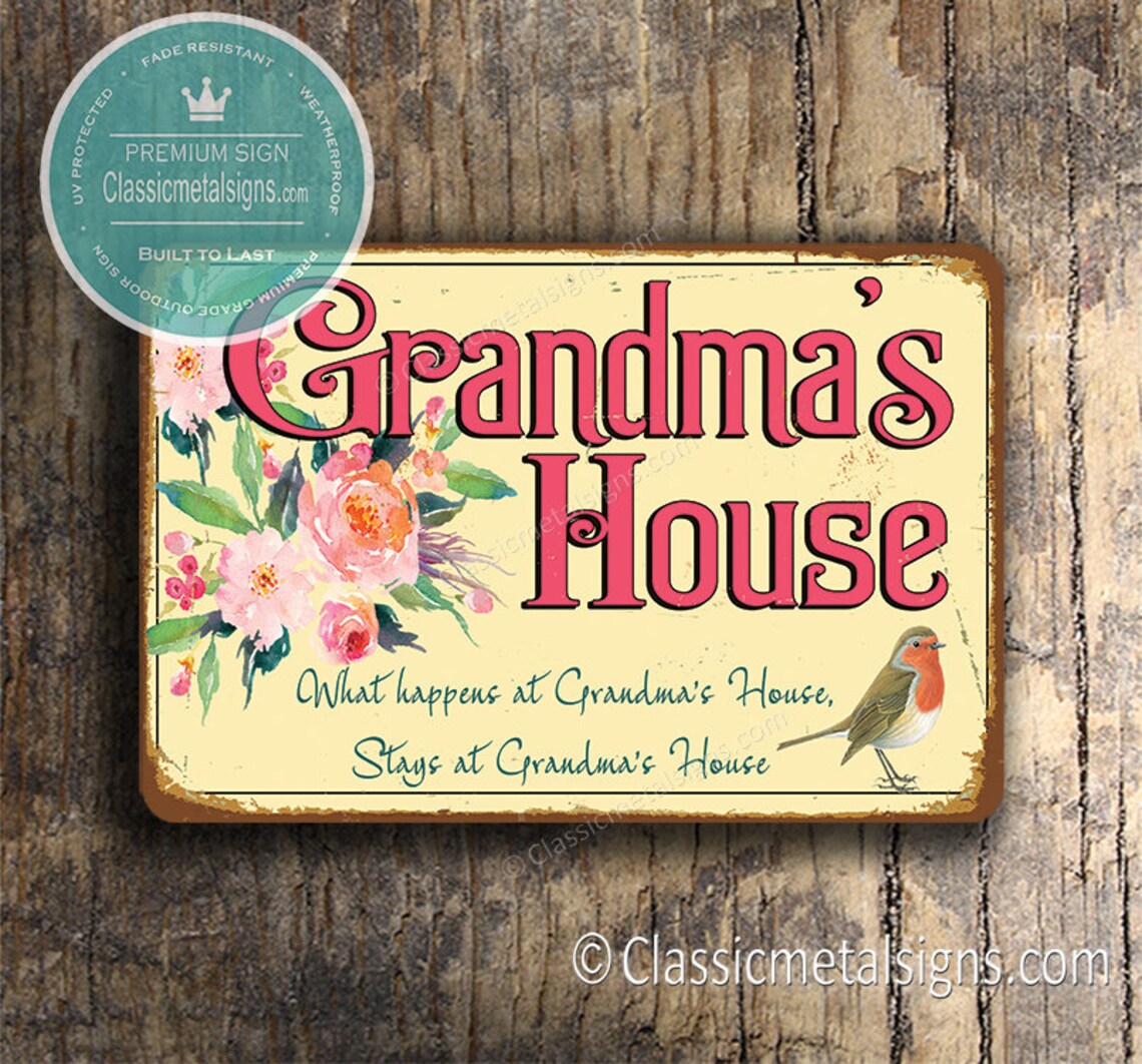 Gift for Grandma Grandma's House Sign Gift for Grandma Etsy