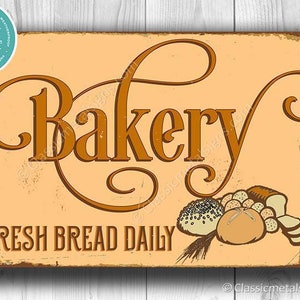 BAKERY SIGN, Bakery Signs, Vintage style Bakery Sign, Fresh bread daily bakery Sign, BAKERY, Bakery Decor, Bakery Wall Decor,Bakery Wall Art
