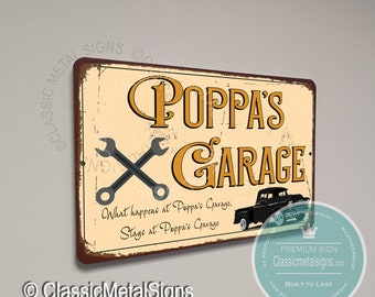 Gift for Poppa, Poppa's Garage Sign, Gift for Poppa Sign, Poppa's sign Gift, Poppa's Garage, Poppa Gifts, Gifts for Poppa