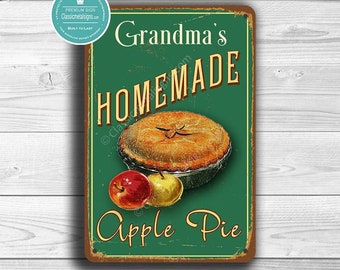 GRANDMAS APPLE PIE Sign, Vintage style Grandmas Apple Pie Sign, Customizable Sign, Personalized Apple Pie sign, Grandmas Homemade Apple Pie