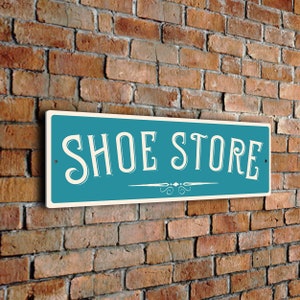 Shoe Store Sign: Classic Style UV Protected Aluminum Composite Plaque ...