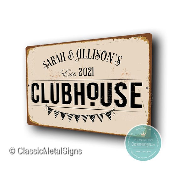 Kids Clubhouse Sign Ideas