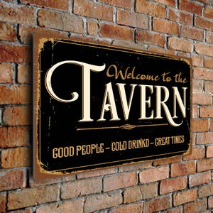 Tavern sign, Vintage style tavern sign, Rustic tavern sign, Outdoor tavern sign, Traditional tavern sign, Pub and tavern sign,  Tavern Decor