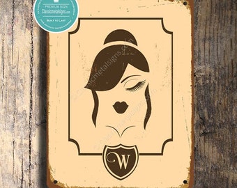 Vintage style LADIES TOILET SIGN, Toilet Signs, Women's Toilets Sign, Ladies Restroom Signs, Ladies Toilet Door Signs, Toilet Door Plate