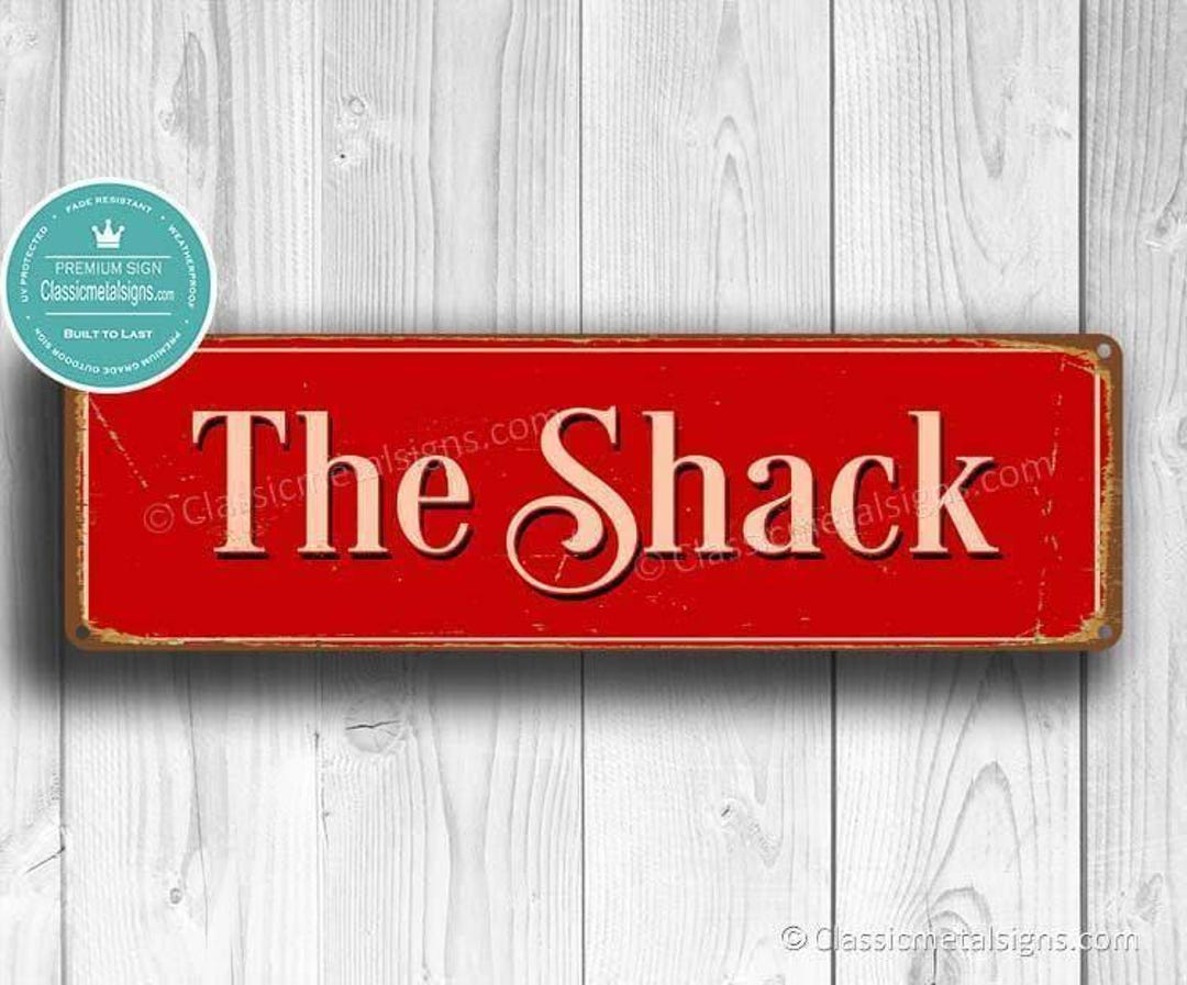 The Shack Sign: Vintage Style Red Bar Decor - Etsy