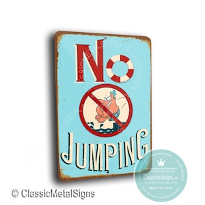 POOL SIGNS, No Jumping Pool Signs,  No Jumping , Swimming Pool Decor, Outdoor Signs, Pool Sign, Outdoor Pool Signs, Pool Party, No Jumping