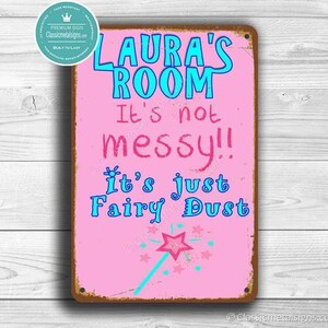 Girls Room Sign: Vintage Look - Custom Name, Indoor Outdoor