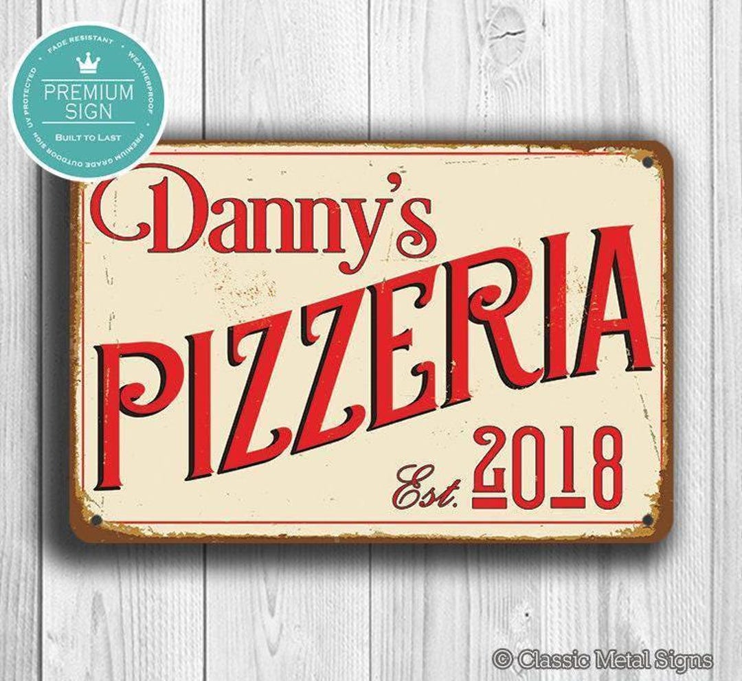 Custom Pizza Shop Sign: Retro Kitchen Decor (multiple Sizes) - Etsy