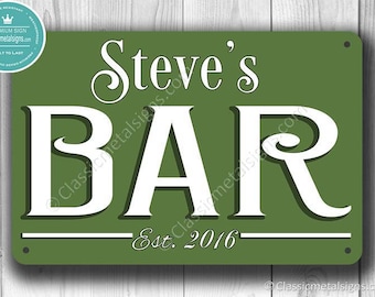 CUSTOM BAR SIGN, Customizable Bar Sign, Classic style customizable Bar Sign, Pub Sign, Home Bar Sign, Home Bar Decor, Home Wet Bar Signs