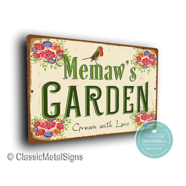 GIFT FOR MEMAW, Memaw’s Garden Sign, Mothers Day, Outdoor Signs, Memaw’s Garden , Memaw Gift, Gift for Memaw, Memaw's Garden