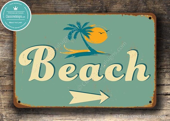 Hipster Beach Sign