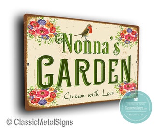 GIFT FOR NONNA, Nonna’s Garden Sign, Mothers Day, Outdoor Signs, Nonna’s Garden , Nonna Gift, Gift for Nonna, Nonna's Garden