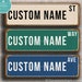 Custom STREET SIGN, Personalized Street Sign, Vintage style Street Sign, Customizable sign, Custom Street Sign, 20 x 6 inches, Outdoor grade 