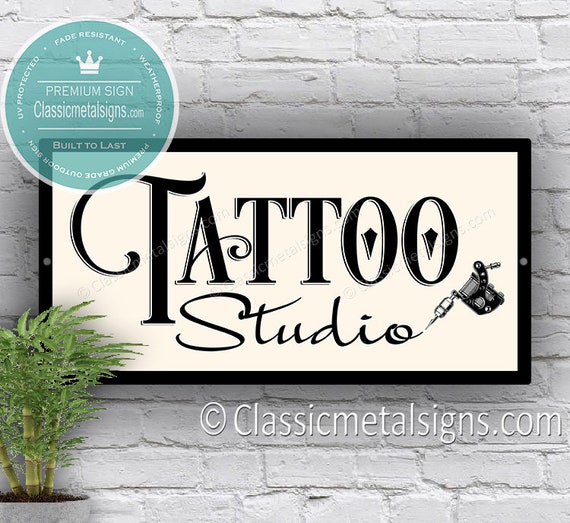 Buy TATTOO STUDIO SIGN Tattoo Artist Gift Tattoo Artist Sign Ink Memory  Artist Ink Body Artist Gift for Tattoo Artist Tattoo Studio Online in India  - Etsy