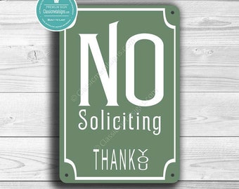 NO SOLICITING SIGNS, No Soliciting Sign, Classic Style No Soliciting Sign, Please No Soliciting, No Soliciting Porch Sign, Outdoor Signs