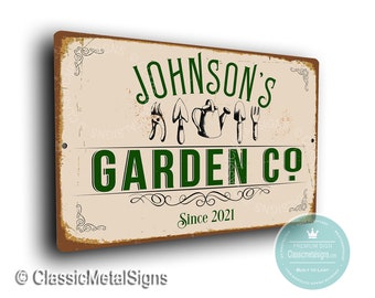 CUSTOM GARDEN Sign, Gardener Gifts, Gardening,  Personalized Garden Sign, Gift for Gardener, Customizable Sign, Garden, Garden Shed Decor