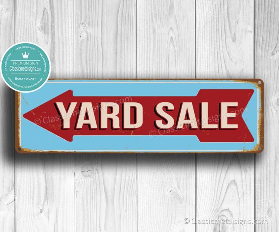 Yard Sale Sign, Yard Sale Directional Sign, Yard Sale Arrow Sign
