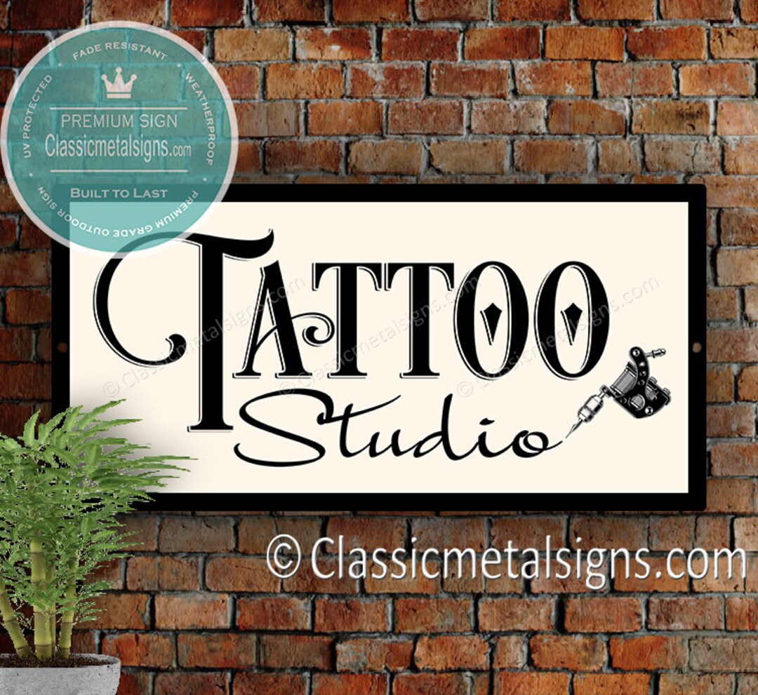 TATTOO STUDIO SIGN Tattoo Artist Gift Tattoo Artist Sign - Etsy Ireland