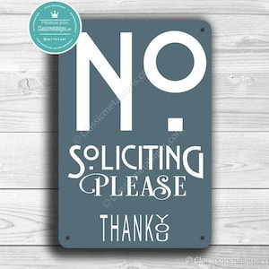 NO SOLICITATION SIGN, No Soliciting Signs, Modern style No Soliciting Sign, Please No Soliciting, No Solicitors, No Solicitation Signs