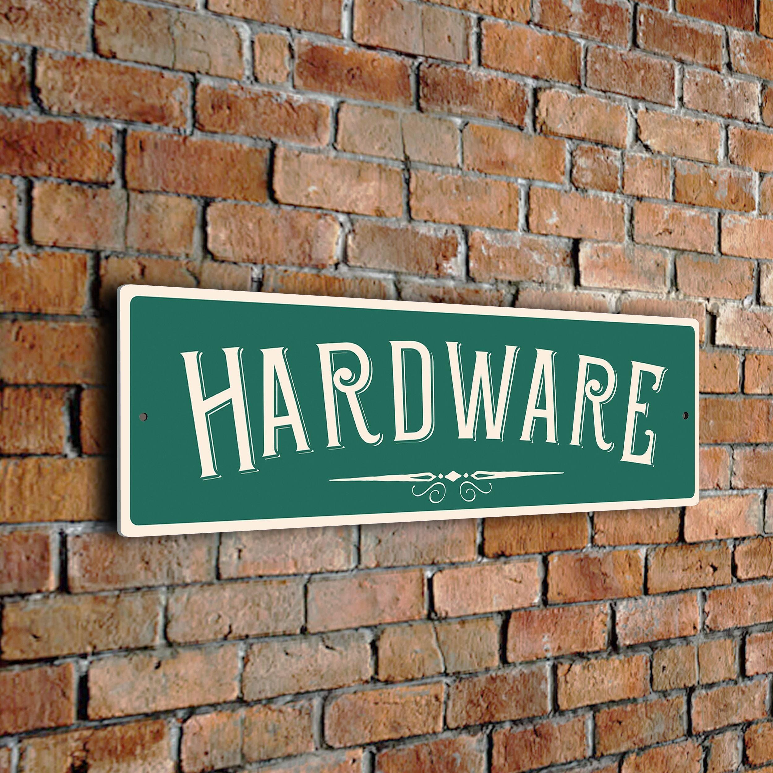 Hardware Store Sign: for Garages or Workshops, Vintage Inspired Durable ...