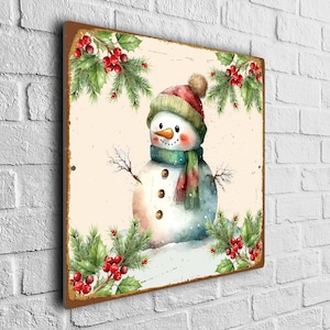 Cartello pupazzo di neve di Natale, Cartelli pupazzo di neve di Natale, Natale, Decorazioni pupazzo di neve, Decorazioni natalizie, Cartello pupazzo di neve, Cartelli natalizi, Decorazioni natalizie