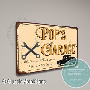 Gift for Pop, Pop&#39;s Garage Sign, Gift for Pop Sign, Pop&#39;s sign Gift, Pop&#39;s Garage, Pop Gifts, Gifts for Pop