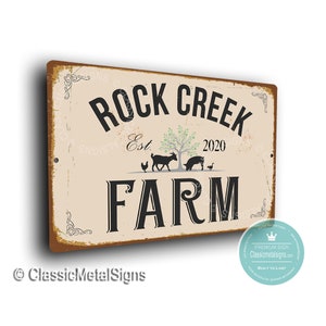 CUSTOM FARM NAME Sign, Personalized Farm Sign, Farmer Gifts, Outdoor Signs, Farm Name Sign, Farm Address Signs, Farm Sign, Gift for Farmer